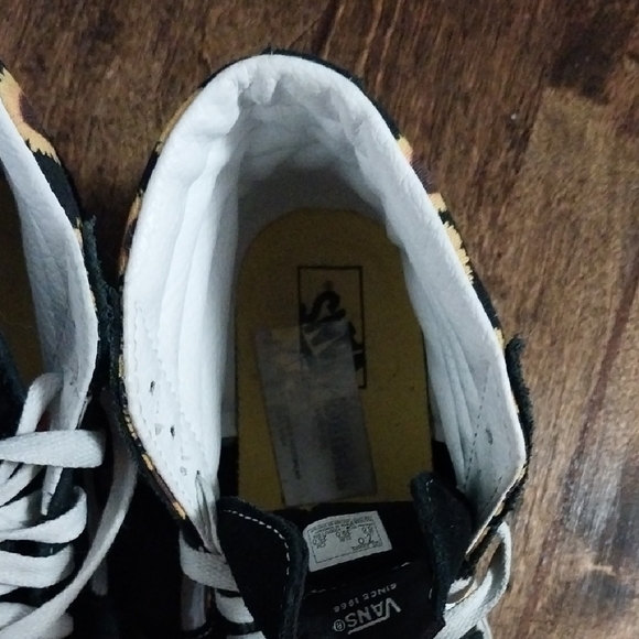 Vans Black and White Sunflower High-Tops - Picture 5 of 13